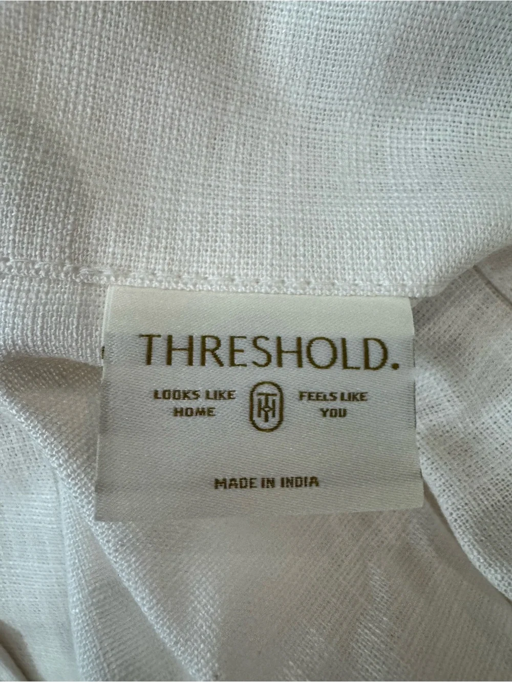 62” Threshold curtain pair white w/black trim